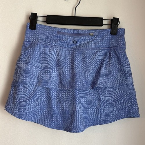 ATHLETA GIRL SWING SKORT tiered built in shorts Skirt w/ pockets size large 12 - Picture 6 of 7