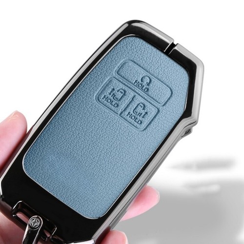 Zinc Alloy Leather Car Smart Key Fob Case Cover For Kia Stinger K900 2017-2019 - Picture 13 of 21