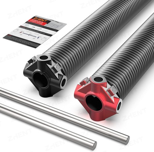 Premium Garage Door Torsion Springs Pair with Non-Slip Winding Bars - 22" Length - Picture 3 of 10