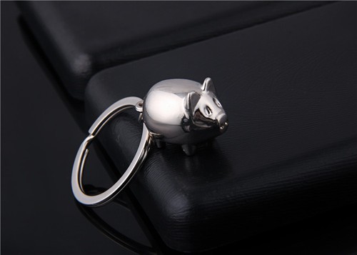 Cute Pig Piggy Keychain KeyRing Pendant Gift Present Creative Accessories - Picture 9 of 10