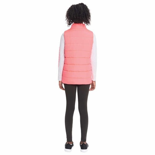 Puma Youth Girls 3 Piece Vest Long Sleeve Tee Legging Set Sz XS Pink White Black - Picture 3 of 17