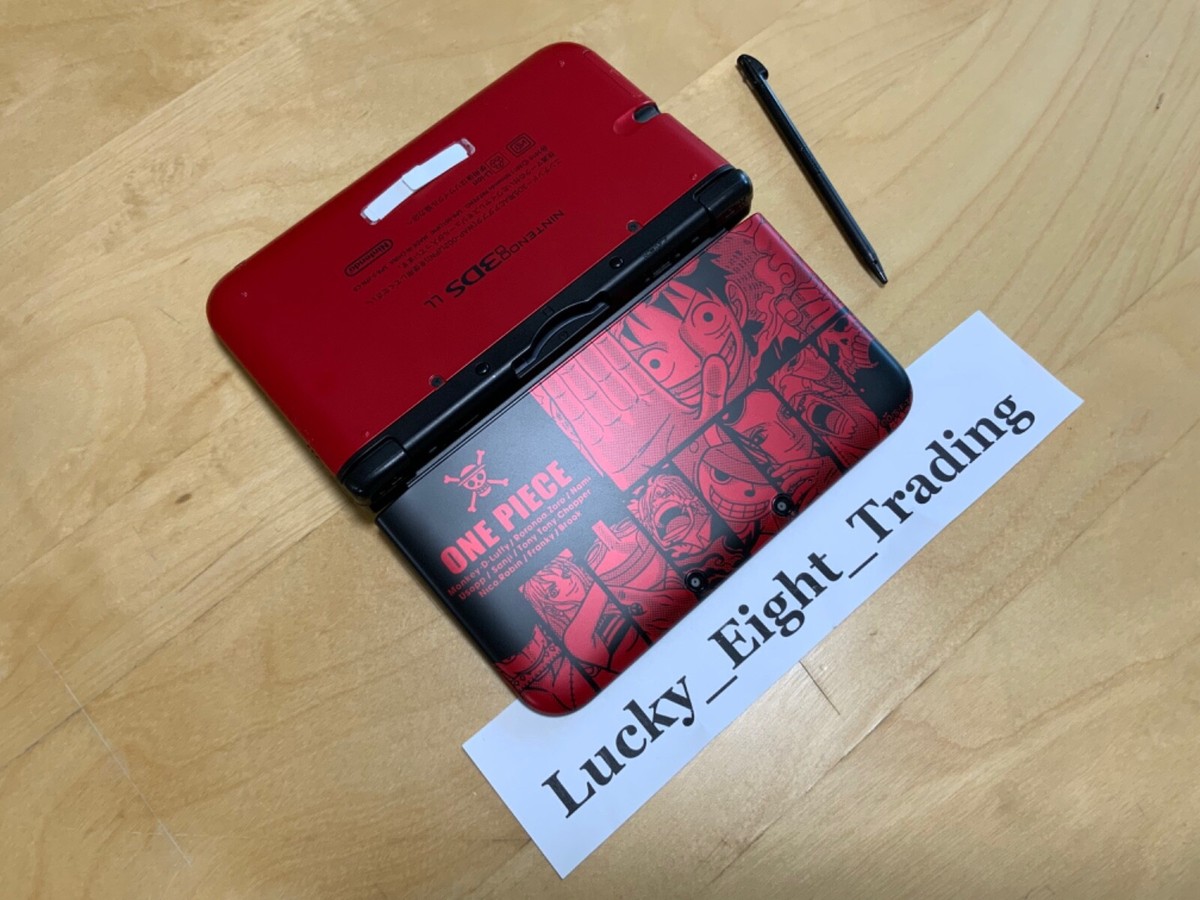 Nintendo 3DS XL LL One Piece R Luffy Red ver Console Stylus