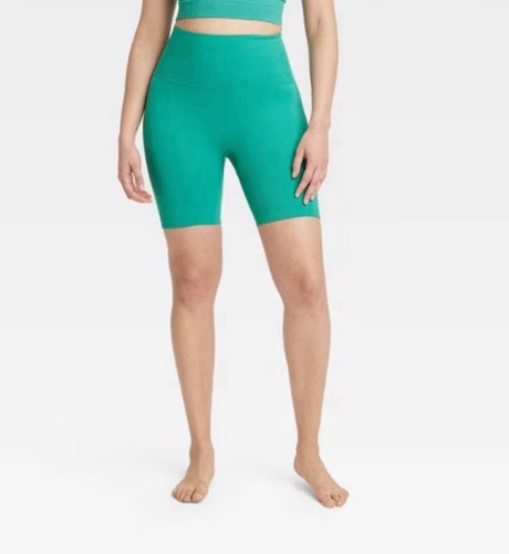 Women's Seamless High-Rise Rib Bike Shorts 6" - All In Motion Size XL - Picture 1 of 5