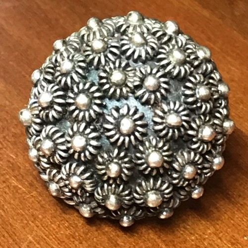 Vintage 925 Sterling Silver Ring Adjustable Size Big Statement - Picture 6 of 10