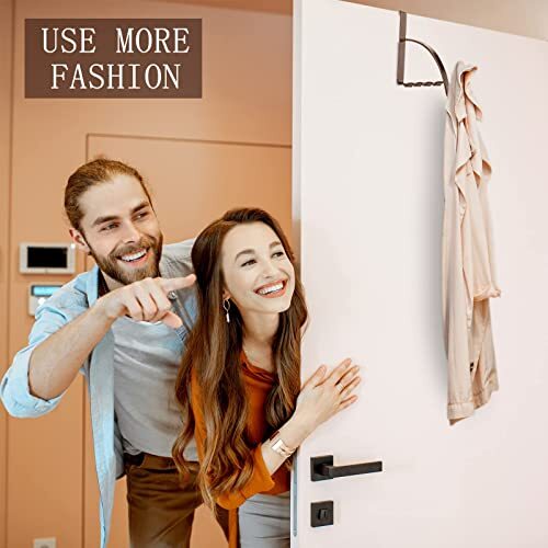 2 Pack Over The Door Hanger Rack Valet Hooks for Clothes Coats Towels Hats - Picture 3 of 8