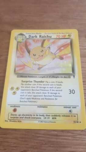 Dark Raichu - 7/110 - Collezione leggendaria - EN LP Pokemon - Foto 1 di 1