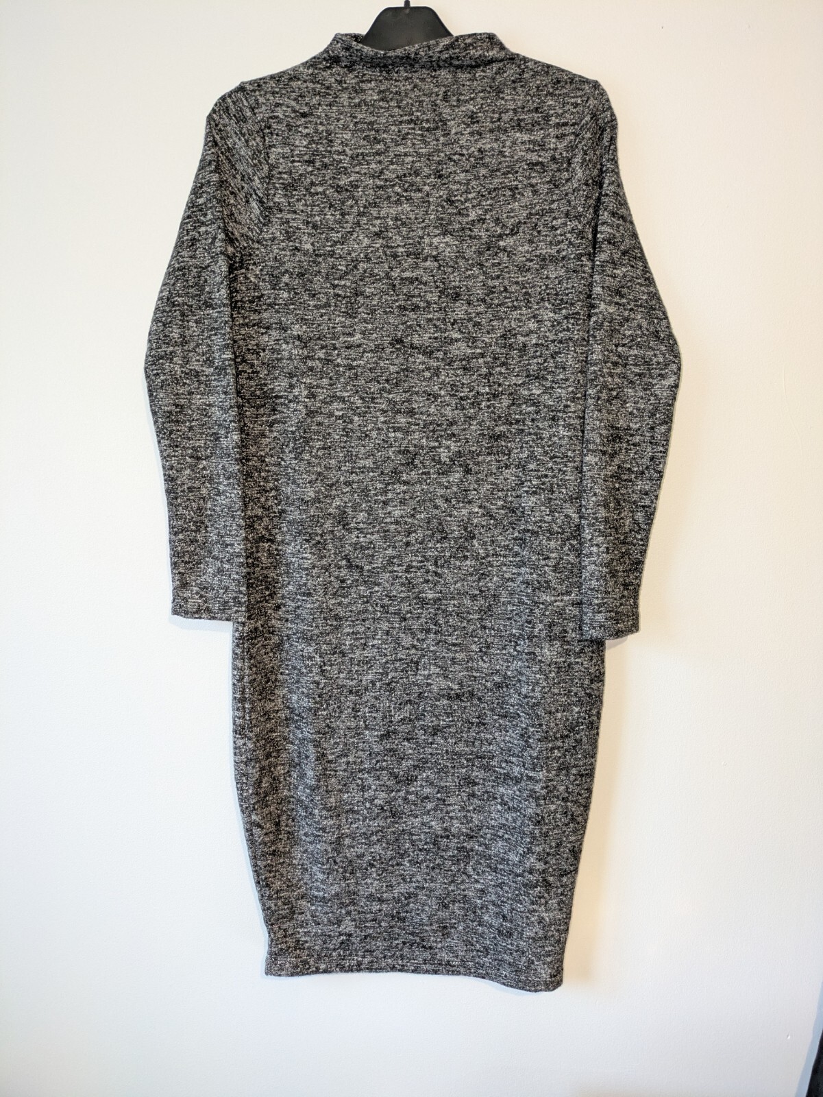 TRENDYOL Jumper Dress Women's UK 14 Black Long Sleeve Sweater Dress