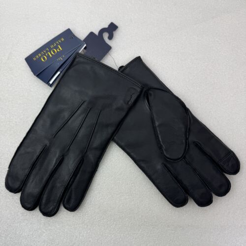 Polo Ralph Lauren Men's Water-Repellant Leather Gloves Size: Large NWT - Picture 2 of 8