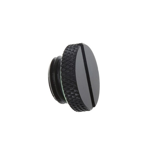 G1/4" thread, Thin water Stop Plug Fitting durable brass/copper material, Black - Afbeelding 4 van 8