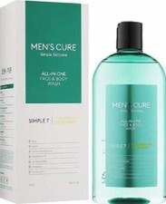 MISSHA Men's Cure Simple 7 All In One Face & Body Wash 10.14 oz. *K-Beauty* NIB