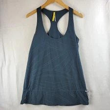 Lole Women tank top racerback black small cinch waist