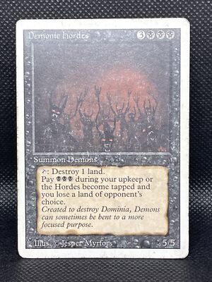 Demonic Hordes - Revised - MTG - Magic the Gathering - HP | eBay