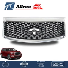 Grill W/Camera Option Front Upper Grille For INFINITI QX80 2018-2021 623106GW0A
