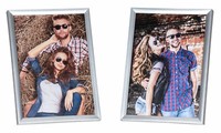 2Er Set Bilderrahmen 13X18Cm Fotorahmen Silber Einzelrahmen Portraitrahmen Glas