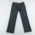 Vans Pants Mens 33 Reg Black Authentic Chino Stretch Flex Skateboarding Skater
