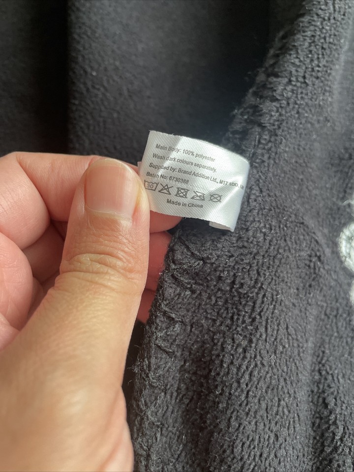 Manchester United Football Fleece Blanket Sofa Bed Soft Throw (black