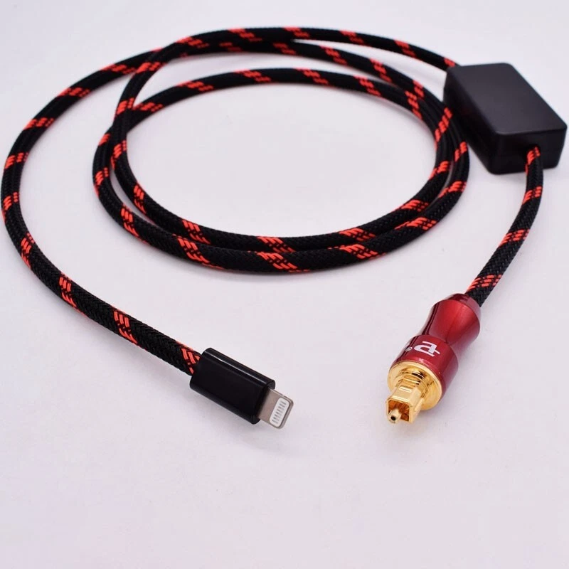 1/1.5/2 M Digital Optical Audio Cable Amp Audio Cable for iPhone to Square  Port