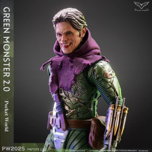 PWTOYS PW2025 1/12 Norman Green Goblin 6" Collectible Male Action Figure Model - Picture 16 of 22