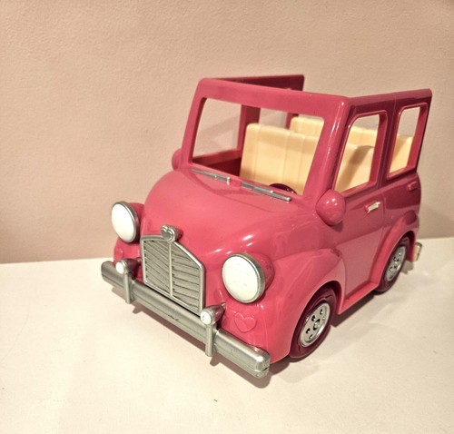 Lil Woodzeez Happy Camper Pink Jeep Car Toy - Picture 6 of 9