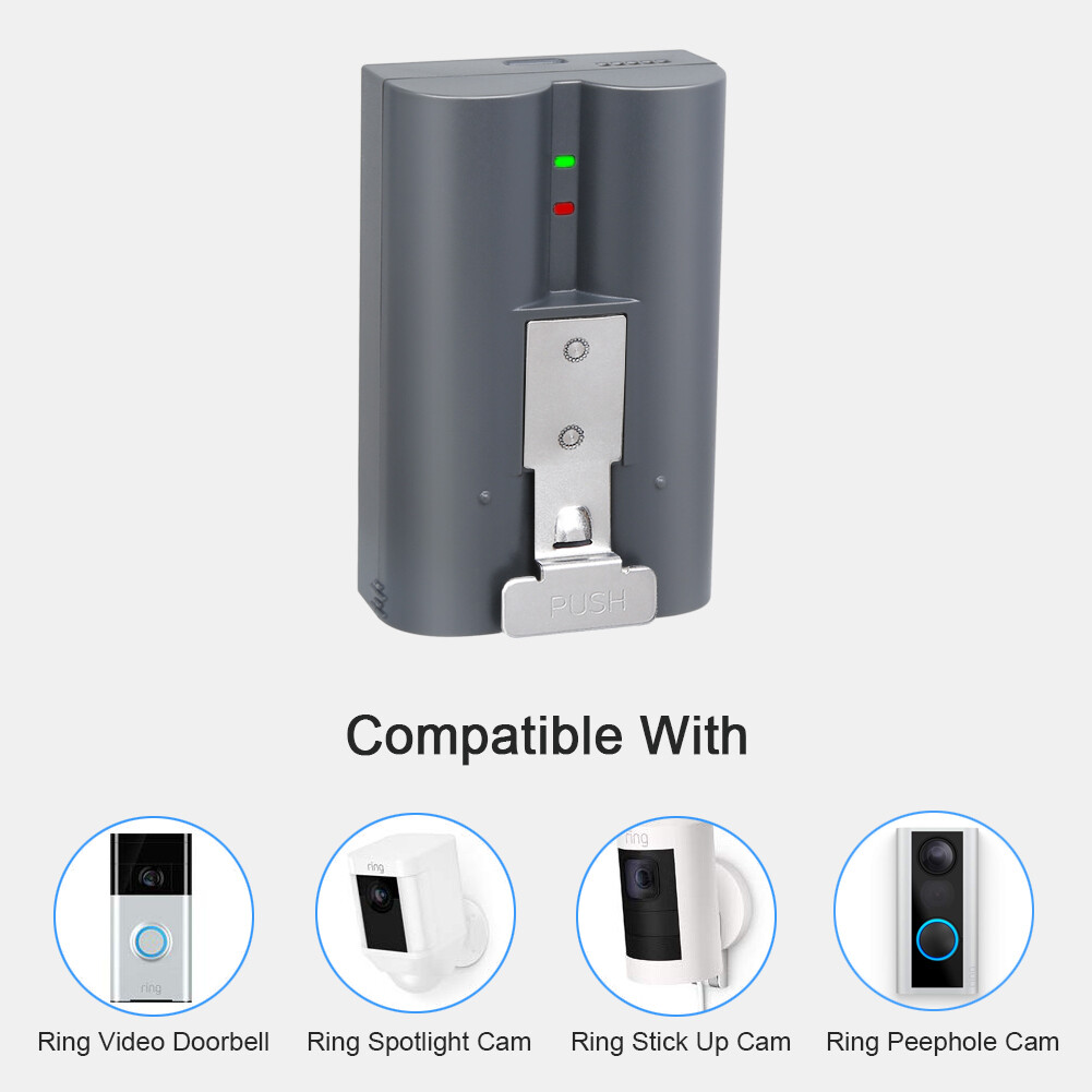 Rechargeable Lithium-ion Battery Pack for Ring Video Doorbell