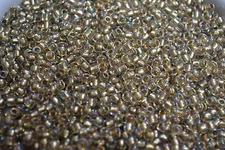 Toho Seed Beads 8/0 - Inside Crystal/Gold-Lined