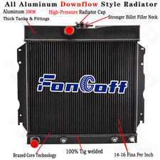 22 W 3 Row Aluminum Radiator For Dodge Charger Mopar Plymouth Fury 1963-1969 22 W 3 Row Aluminum Radiator For Dodge Charger Mopar Plymouth Fury 1963-1969