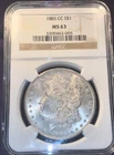 ⚠️  Morgan Week!  1885-CC  1-Dollar Morgan Dollar  NGC MS-63 ! CC Dollar !  ⚠️