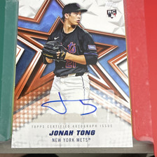 Topps 2026 Series 1 Baseball Stars Autographs Jonah Tong RC #BSA-JOT Mets