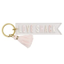 Wedding Acrylic Key Chain, 4-Inches Long, Love Shack