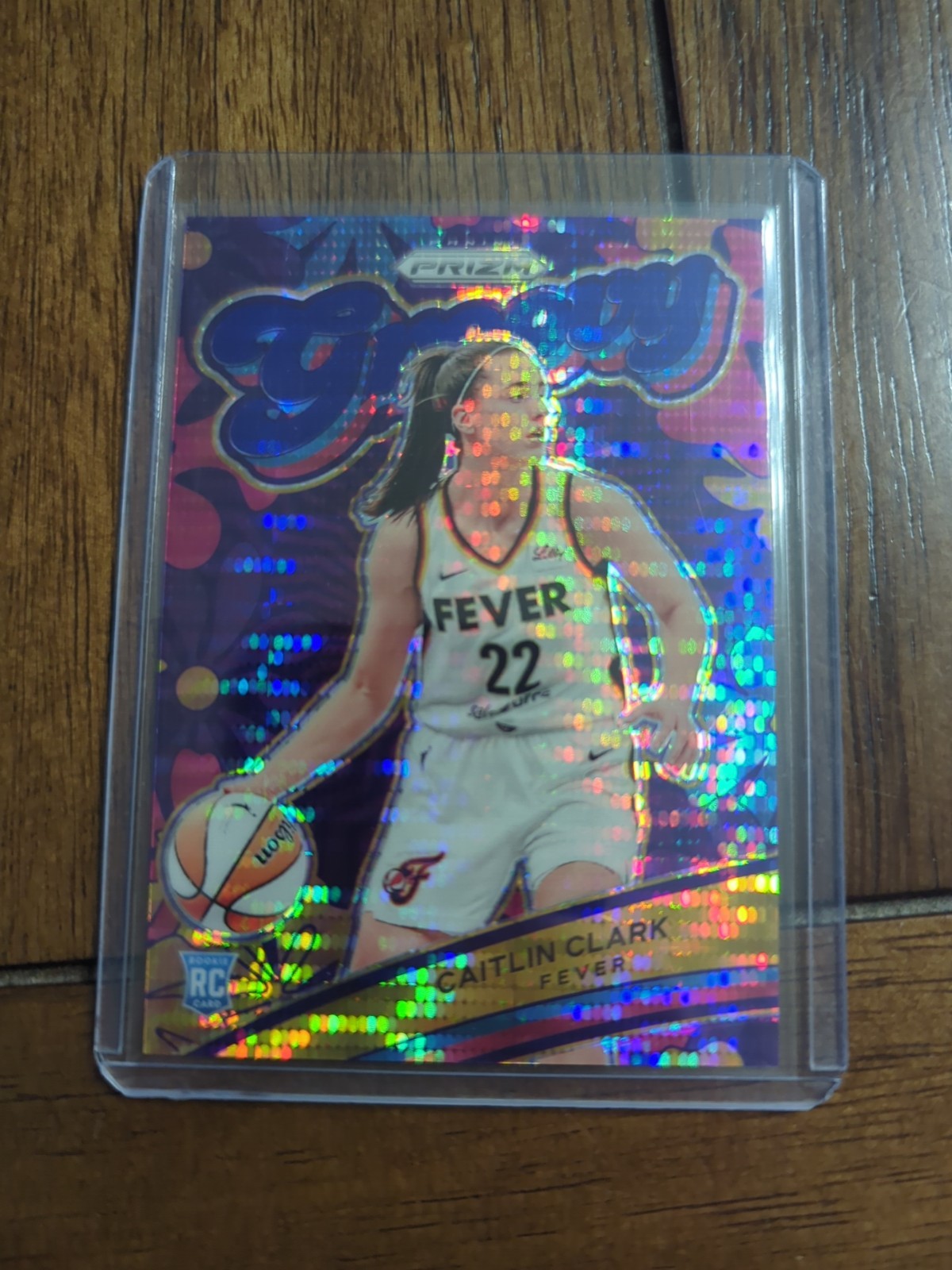 2024 Panini Prizm WNBA - Groovy Caitlin Clark #13 Blue Pulsar Prizm /199 (RC)