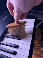 Teclado de piano suave cepillo antipolvo mango de madera sintetizador piano herramienta de limpieza