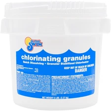 In The Swim Granular Pool Chlorine - Di-Chlor Pool Shock - 5 Pounds
