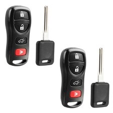 2 For 2004-2008 NI04T Key + Remote Key Fob for Nissan Pathfinder KBRASTU15