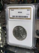 1943 .50C Walking Liberty Half Dollar NGS MS66🔥🚀PROOF-LIKE FROSTY