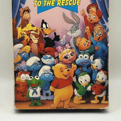 Cartoon All-Stars To The Rescue VHS 1990 Tape Bugs Smurfs Daffy Alf VTG Rare HTF - Picture 12 of 15