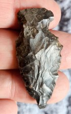 1 7/8” Ohio Coshocton Chert Stemmed Arrowhead, Fish Spear point.