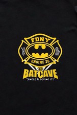 FDNY E-26 Shirt &bull;The Batcave &bull; Manhattan, NYC &bull; Lg