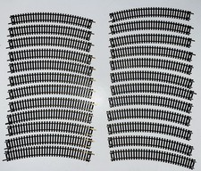 ATLAS HO Scale 18" Radius Curved "Snap Track" Brass Track - Lot of 24 Pieces