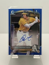 2025 1st Bowman Chrome Auto #CPA-SM Shotaro Morii True Blue Refractor 101/150
