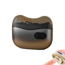 1PC Portable Rotary Dual Head Electric Shaver Men's Travel Mini Shaver Type-C