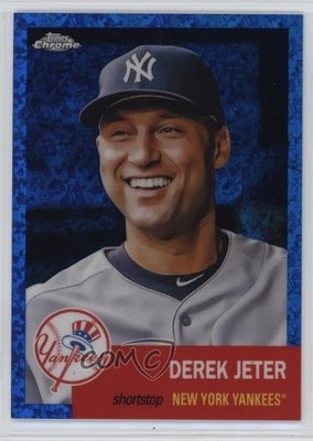 2022 Chrome Platinum Anniversary Blue Mini-Diamond Refractor Derek Jeter 1t2u