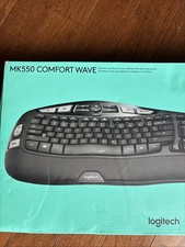 Logitech MK550 Wireless Comfort Wave Keyboard + Unifying Receiver -- No Mouse