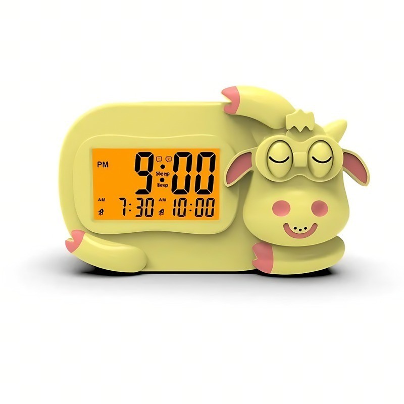 With Sleep Aid - Cute Cow-shaped Night Light & Gentle Wake-u