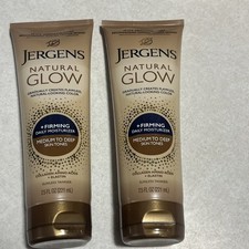 2 Pack- JERGENS Natural Glow Firming Medium To Deep Skin Tones Daily Moisturizer