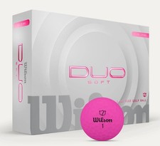 Wilson Staff Duo Soft Golf Balls Pink, 24pk 2dz 2025 NEW - 2 Dozen for 40
