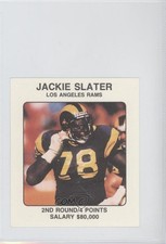 1989 NFL Franchise Game Player Cards Board Game Jackie Slater HOF 9b4
