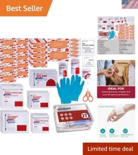 77-Piece Portable First Aid Kit Refill | Essential Supplies for Backpacking