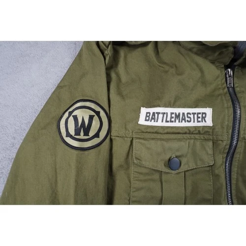 World of Warcraft Battlemaster Jacket Men S Olive Military JINX Blizzard Azeroth image 8