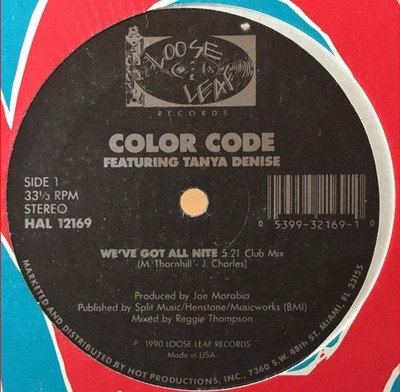 Color Code Featuring Tanya Denise - We've Got All Nite (12'') (Near Mint (NM or M