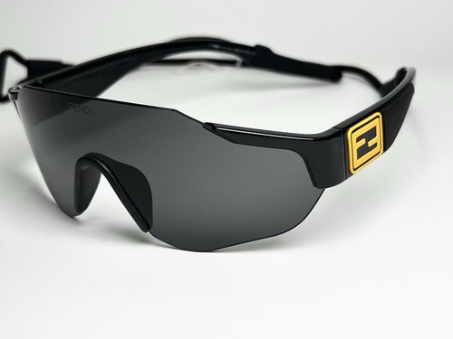Brand New FENDI Sunglasses Shield FE40088U-Y 01A Black Rimless 141-135 Authentic - Picture 3 of 15